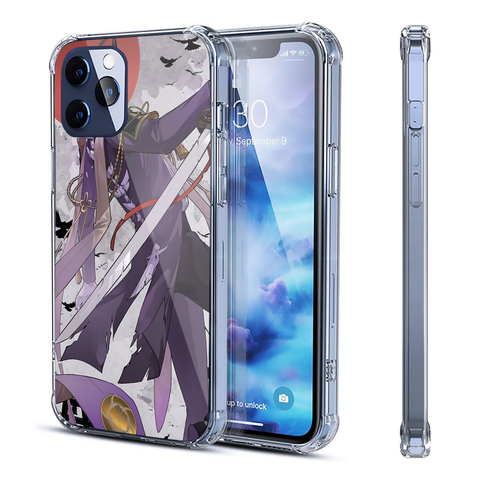 （画像用） 刀剣乱舞 Touken Ranbu 【iPhone 12シリーズ対応】透明スマホケース（クリアソフトケース）